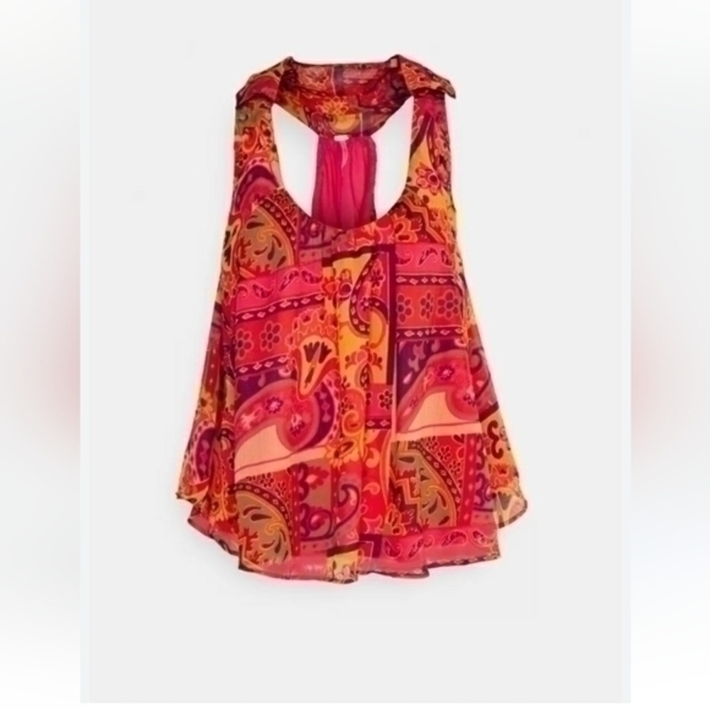 Free People Racerback Red Casual Top Size S - Picture 1 of 2